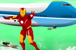 Iron Man Saving Air Force One