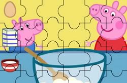 Peppa And George Cooking