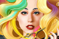 Lady Gaga Fantasy Hairstyle