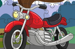 Cartoon Motorbike Jigsaw