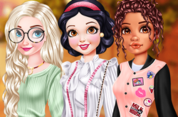 Jogue Barbie: Vista-se como Elsa, Anna, Rapunzel e Ariel, um jogo de Barbie