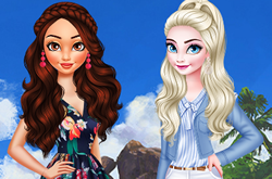 Barbie & Elsa: BFFs em Jogos na Internet