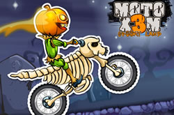 Moto X3M Spooky Land no Jogalo