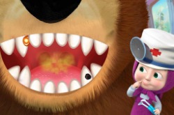 Girl and The Bear Dentist Game