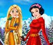 Rapunzel and Snow white Winter Holiday