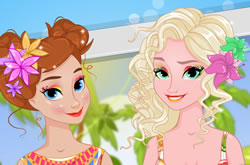 Anna and Elsa Tropical Vacation