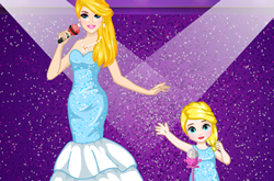 Popstar Barbie and Daughter
