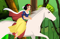 Princess Snow White Horse Riding